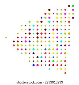 Nicaragua Silhouette Pixelated pattern illustration