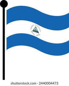 Nicaragua - Banderas vectoriales del mundo 