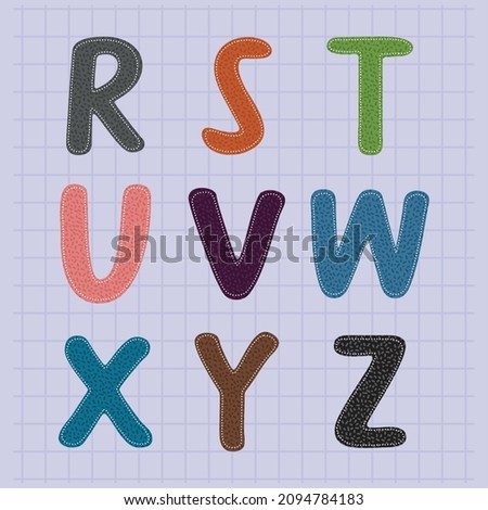 nice ABC card over purple