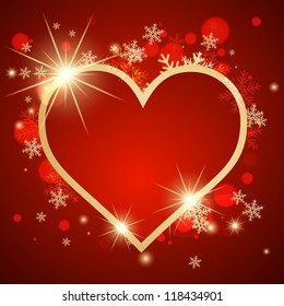 Nice abstract background with hearts