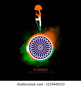 nice abstract, banner or poster for 15th of August, Independence Day of INDIA, with nice and creative design illustration.