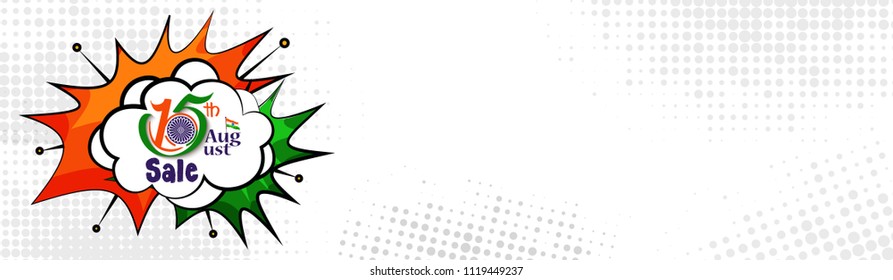 nice abstract, banner or poster for 15th of August, Independence Day of INDIA, with nice and creative design illustration.