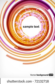 Nice abstract modern background with round shapes