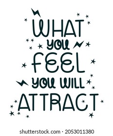 nice affirmation illustration over white