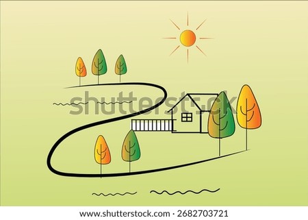 nice artistic drawing in adobe illustrator
