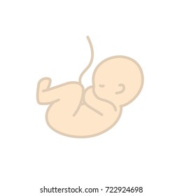 nice baby with umbilical cord