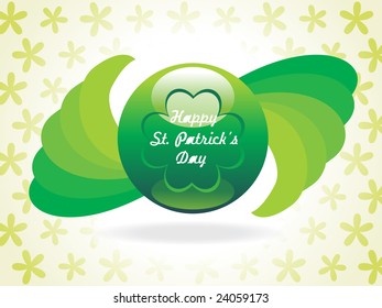 nice background, beautiful shamrock clovers