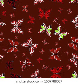 Nice background for paper, design of fabric, wrappers and wallpaper. Vector illustration. Seamless. Colorfil beautiful butterflies illustrations.