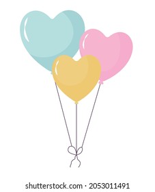 bonitos globos en forma de corazón