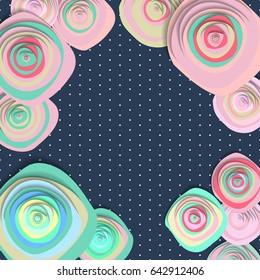 nice banner background polka dot. Vector illustration