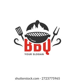 Nice Barbecue Logo Design Ilustração