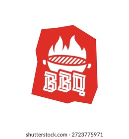 Nice Barbecue Logo Design Ilustração