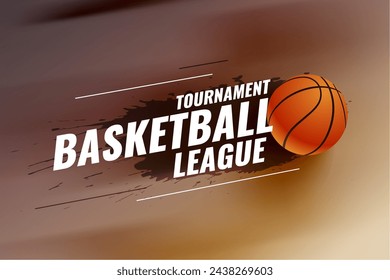nice basketball tournament league background play and win vector