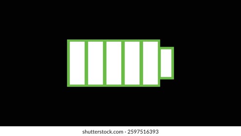 a nice battery cell icon on dark background vector illustration design