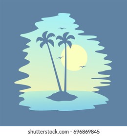 nice beach illustration