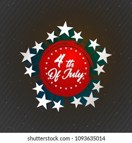 nice and beautiful abstarct or poster for 4th of July or Independence Day of USA with nice and creative design illustration.