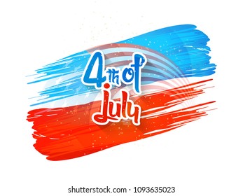 nice and beautiful abstarct or poster for 4th of July or Independence Day of USA with nice and creative design illustration.