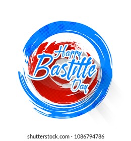 nice and beautiful abstarct or poster for Bastille Day or Viva La France or 14th of July with nice and creative design illustration.