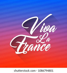 nice and beautiful abstarct or poster for Bastille Day or Viva La France or 14th of July with nice and creative design illustration.