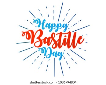 nice and beautiful abstarct or poster for Bastille Day or Viva La France or 14th of July with nice and creative design illustration.