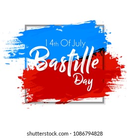 nice and beautiful abstarct or poster for Bastille Day or Viva La France or 14th of July with nice and creative design illustration.