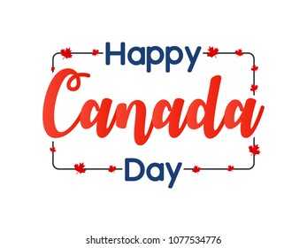 nice and beautiful abstarct or poster for Canada Day with nice and creative design illustration in a background.