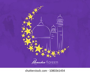 nice and beautiful abstarct or poster for Eid Al Fitr or Eid Mubarak or Ramadan Kareem with nice and creative design illustration.