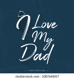 nice and beautiful abstarct or poster for Father's Day or I Love My Dad with nice and creative design illustration.