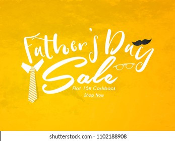 nice and beautiful abstarct or poster for Father's Day Sale with nice and creative design illustration.