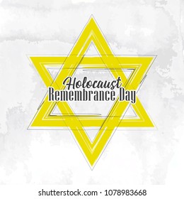 nice and beautiful abstarct or poster for Holocaust or Remembrance Day or Yom Hashoah with nice and creative design illustration. 