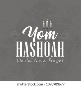 nice and beautiful abstarct or poster for Holocaust or Remembrance Day or Yom Hashoah with nice and creative design illustration. 