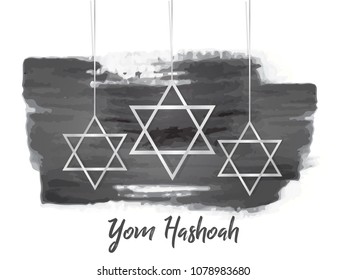 nice and beautiful abstarct or poster for Holocaust or Remembrance Day or Yom Hashoah with nice and creative design illustration. 