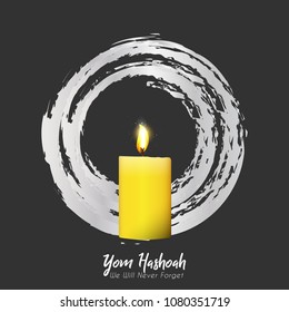nice and beautiful abstarct or poster for Holocaust or Remembrance Day or Yom Hashoah with nice and creative design illustration. 