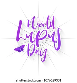 nice and beautiful abstarct or poster for Lupus Day with nice and creative design illustration in a background.