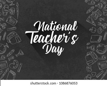 nice and beautiful abstarct or poster for national Teacher's Day with nice and creative design illustration.