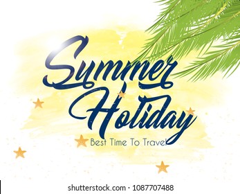 nice and beautiful abstarct or poster for Summer Holiday with nice and creative design illustration.