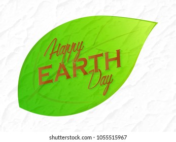 nice and beautiful abstract, banner or poster for Earth Day with nice and creative design illustration, Earth Day, 22nd April. 