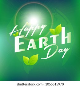nice and beautiful abstract, banner or poster for Earth Day with nice and creative design illustration, Earth Day, 22nd April. 