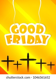 Nice and beautiful abstract for Good Friday with nice and creative design illustration in a background.