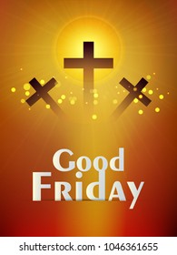 Nice and beautiful abstract for Good Friday with nice and creative design illustration in a background.