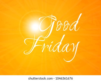 Nice and beautiful abstract for Good Friday with nice and creative design illustration in a background.