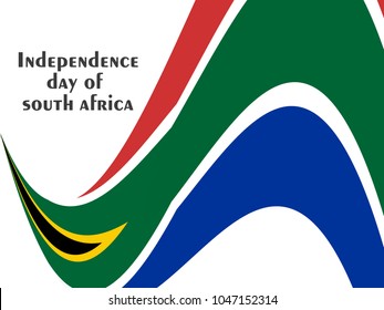 nice and beautiful abstract for Independence Day of South Africa with nice and creative design illustration of a National Flag in a background.