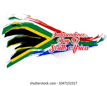 nice and beautiful abstract for Independence Day of South Africa with nice and creative design illustration of a National Flag in a background.