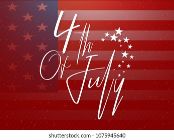 nice and beautiful abstract or poster for 4th of July or Independence Day of USA with nice and creative design illustration in a background, 4th of July.