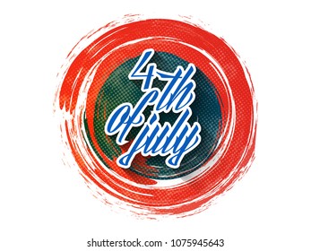 nice and beautiful abstract or poster for 4th of July or Independence Day of USA with nice and creative design illustration in a background, 4th of July.