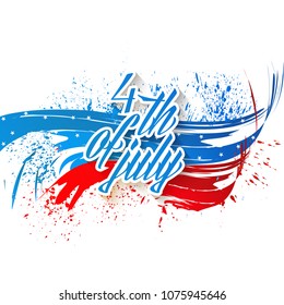 nice and beautiful abstract or poster for 4th of July or Independence Day of USA with nice and creative design illustration in a background, 4th of July.
