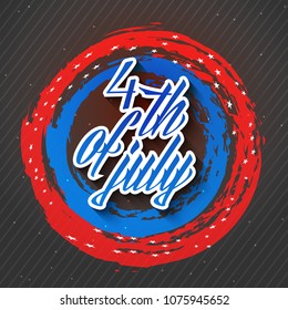 nice and beautiful abstract or poster for 4th of July or Independence Day of USA with nice and creative design illustration in a background, 4th of July.
