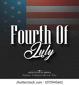 nice and beautiful abstract or poster for 4th of July or Independence Day of USA with nice and creative design illustration in a background, 4th of July.