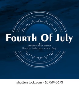 nice and beautiful abstract or poster for 4th of July or Independence Day of USA with nice and creative design illustration in a background, 4th of July.