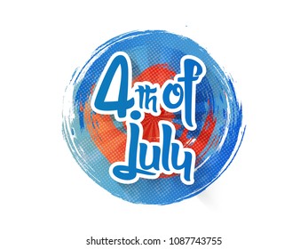 nice and beautiful abstract or poster for 4th of July or Independence Day of USA with nice and creative design illustration . 